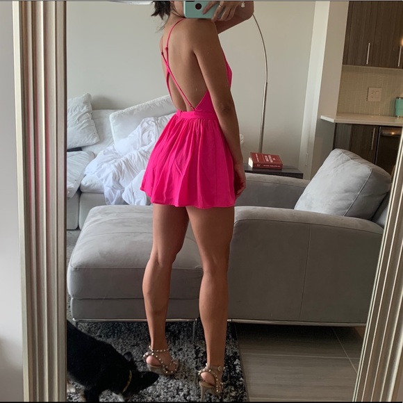 SOLD* Pink Romper Dress - Picture 1 of 5